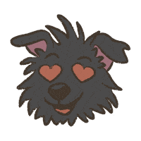 Cartoon Dog Sticker
