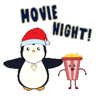 Movie Theater Popcorn Sticker by Pudgy Penguins