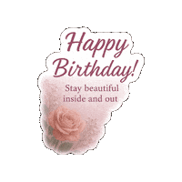 Happy Birthday Girl Sticker