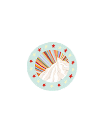 graceeaton rainbow stars mountain mt hood Sticker