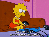 lisa simpson gardening GIF