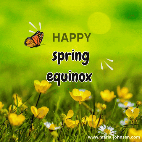 Equinox Happy Spring GIF by Maria Johnsen