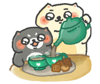 Tea Time Coffee Sticker
