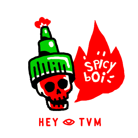 Hot Sauce Heat Sticker by HeyTVM