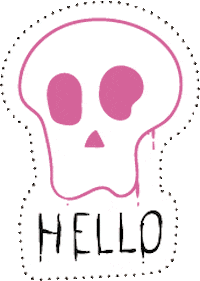 Halloween Hello Sticker