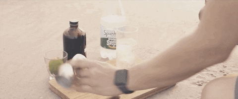 DeconstructedDrinks giphyupload deconstructed drinks cold brew tonic coffee cocktail recipe GIF