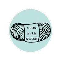 Crochet Spinning Sticker by Rick Rack Textiles
