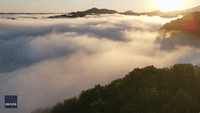 Low-Lying Fog Flows in Stunning Virginia Timelapse