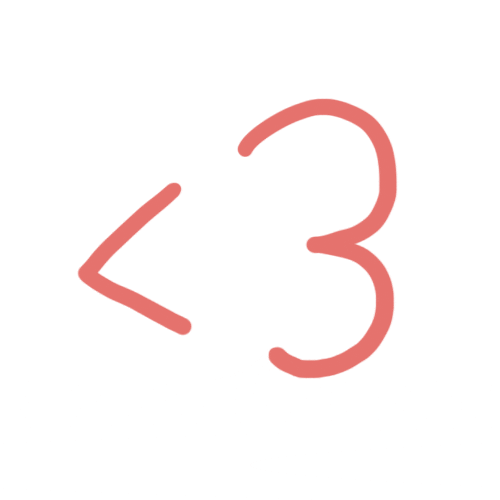 Text gif. Wiggly pink text creates the shape of a heart using an angle bracket and the number 3: <3.