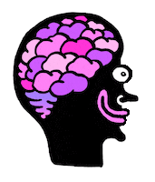 Meditation Psychedelia Sticker by Russell Taysom