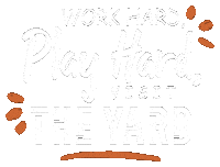 Work Hard Sticker by The Yard Coffee