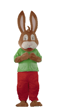 Easter Bunny Laughing Sticker by Heitmann Home und Deco