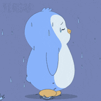 Sad Rainy Day GIF by Pudgy Penguins