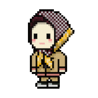 Angry Pixel Sticker