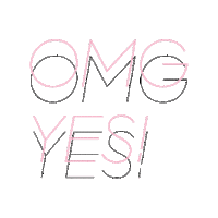 Omg Yes Sticker by Nude studio