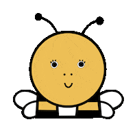 Bumble Bee Sticker by Dinoski