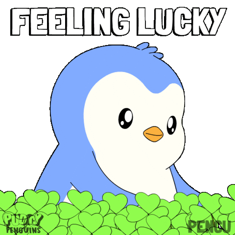 Best Of Luck Sticker by Pudgy Penguins