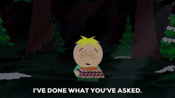speaking butters stotch GIF by South Park 