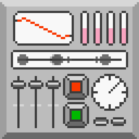 pixelart GIF by 64-x-64 pixel changing color