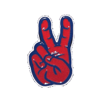 pinnedpins up hand university sign Sticker