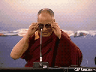 Dalai Lama Sunglasses GIF