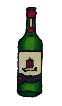 st patricks day patrick Sticker by Pretty Whiskey / Alex Sautter