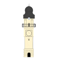 visitbanskabystrica banskabystrica clock tower leaning tower visitbanskabystrica Sticker