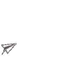 Paper Airplane Love Sticker