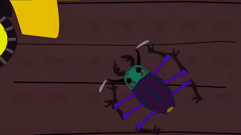bug smashing GIF by South Park 
