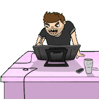 Working Digital Art Sticker by TheRealCornelius