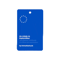 immunkarte covid corona covid19 code Sticker