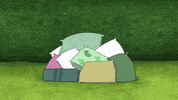 bounce cushion GIF by Sarah & Duck
