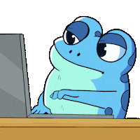 Computer Typing Fast Sticker by Croakey