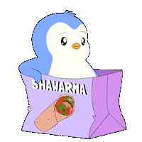 Hungry Penguin Sticker by Pudgy Penguins