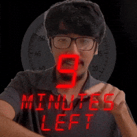 9 minutes left!