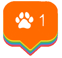 UnderdogInternational cute dog rainbow puppy Sticker