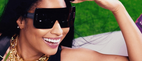Nicki Minaj Laughing GIF by Gucci Mane