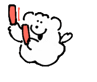 mmhn_samoyed_gif dog live ghost 犬 Sticker