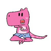 Pink Eating Sticker by Sukrin