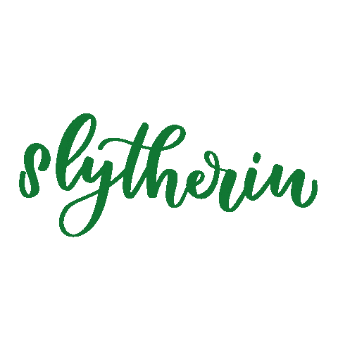 letteringaftermidnight harry potter hogwarts slytherin sorting hat Sticker