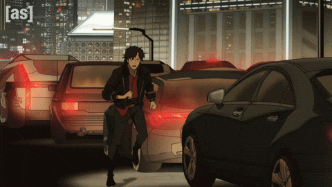 Running Away Car Crash GIF by Adult Swim