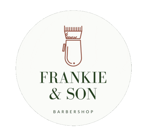 frankieandson giphyupload barbershop frankie and son fands Sticker
