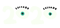 New Year Eyes Sticker by Jef Caine
