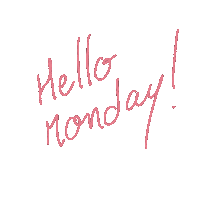 dokinaare hello pink monday hellomonday Sticker