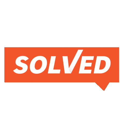 Solved marketing company communicatie solved Sticker