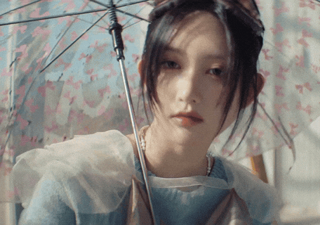 addamakpop giphyupload stare staring umbrella GIF