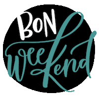 Weekend Calligraphy Sticker