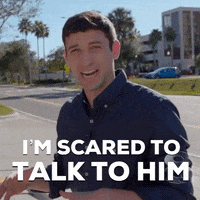Scared Confrontation GIF by Awkward Daytime TV