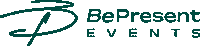 bepresentevents logo green dark turquoise Sticker