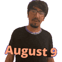 August 9 Sticker